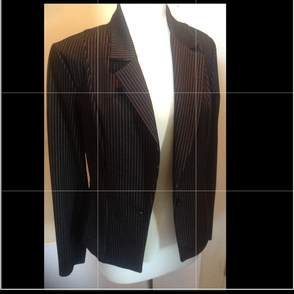 Joseph Ribkoff Jacket Black and white stripes SZ8 - Picture 6 of 8